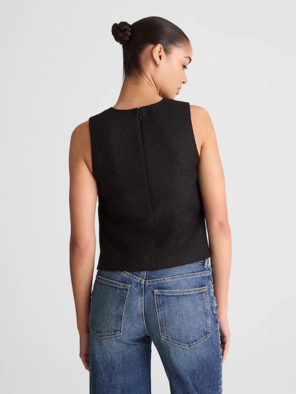 Madewell Boxy Shell Top in Tweed, NWT, size 6 - Picture 3 of 8